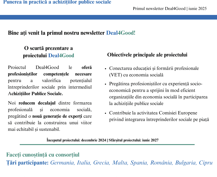 Primul buletin informativ